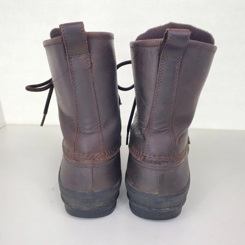 Ugg Mens Yucca 1015382 Brown Waterproof Winter Leather Duck Boots Size 10